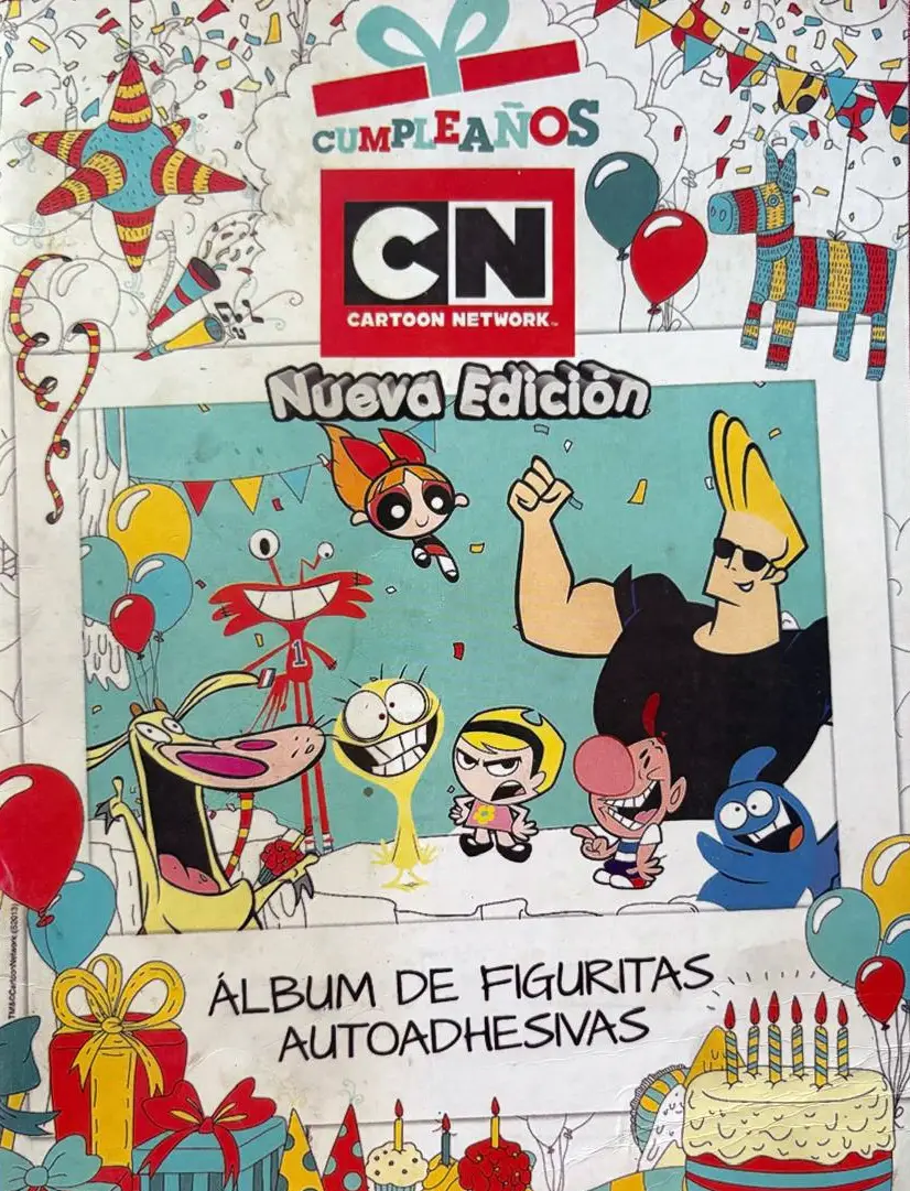 Pack Álbum 50 Sobres Cumple Cartoon Network