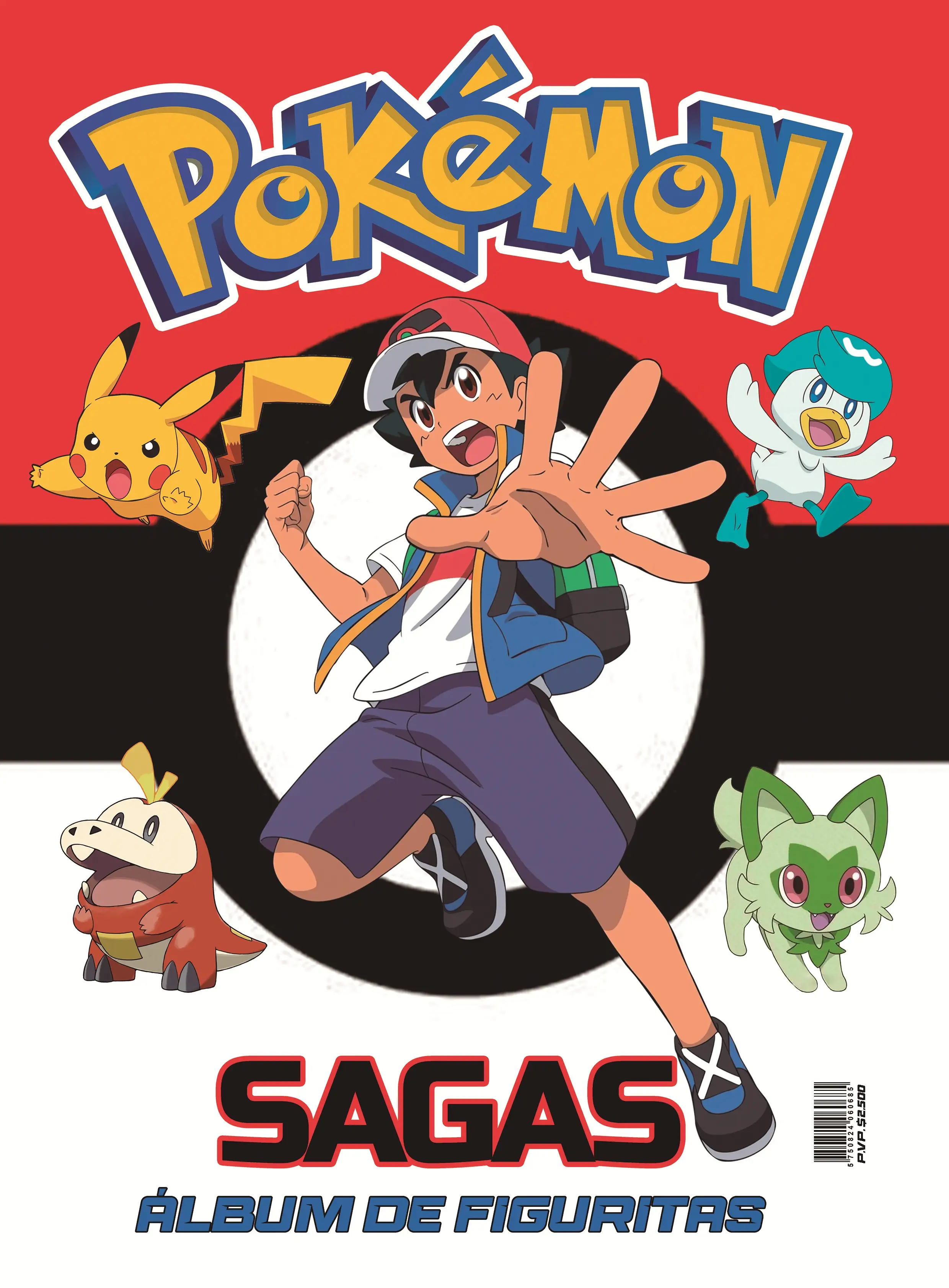 Pack Álbum 50 Sobres Pokémon Sagas